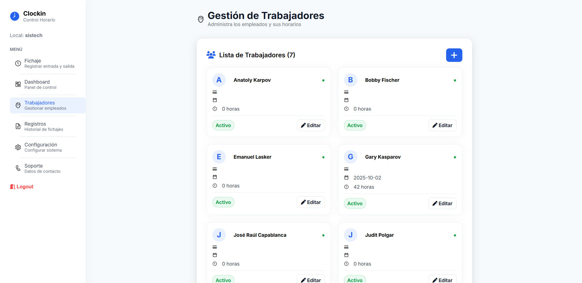 Clockin - Reportes y Estadísticas