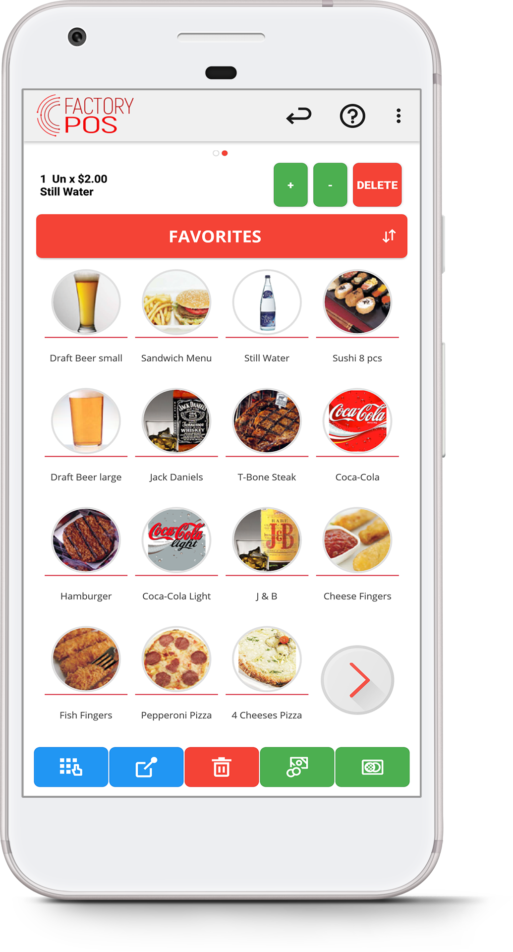 FactoryPOS Mobile Interface